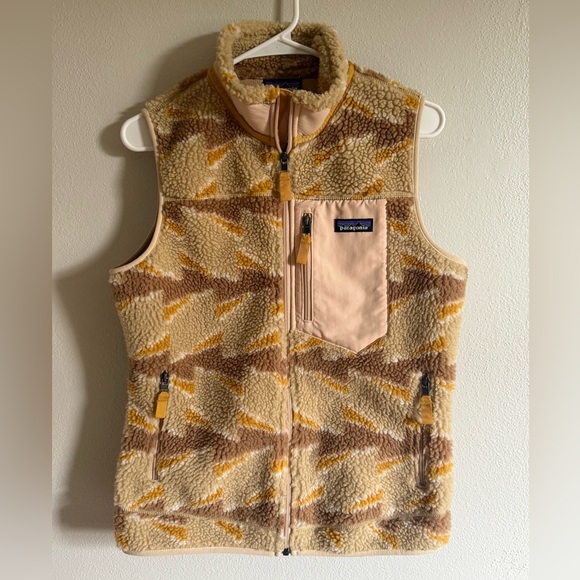 Patagonia Beige and Yellow Patterned Vest - Picture 2 of 5